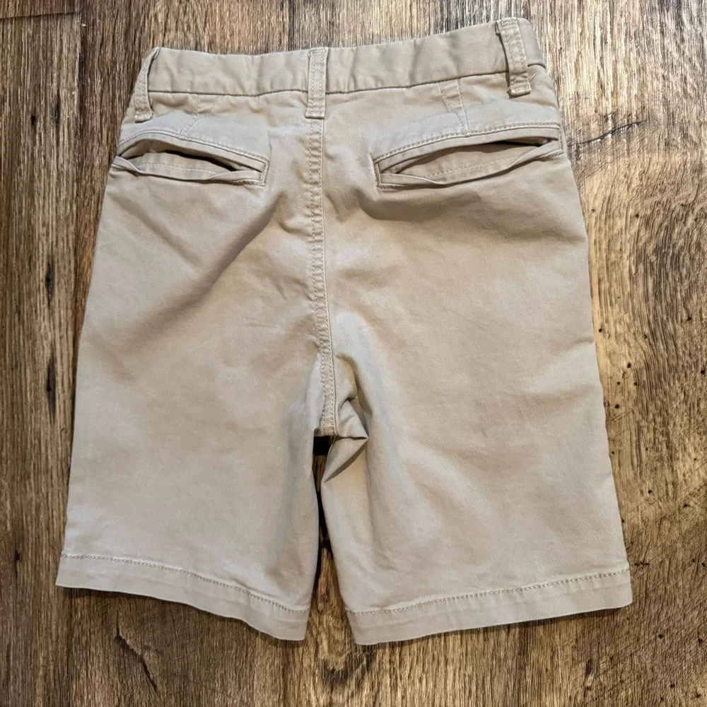 GAP Kids Boys Khaki Flat‎ Front Shorts Adjustable Waist Size 12 Slim